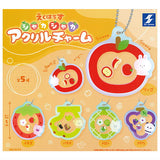 EKUHOUSE Shakashaka Acrylic Charm [All 5 type set(Full Complete)]