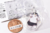 mofusand x Sanrio Characters Flat Mejirushi Accessory [4.Bad Badtzmaru x mofusand]