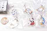 mofusand x Sanrio Characters Flat Mejirushi Accessory [All 6 type set(Full Complete)]