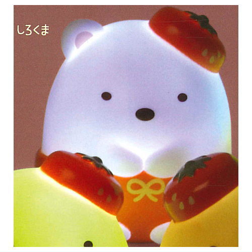 Sumikkogurashi Kissa Sumikko de Ichigo Fair Mascot Light [1.Shirokuma]