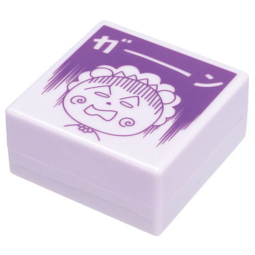 COJI-COJI Comic-style stamp [1.Gaan (purple)]