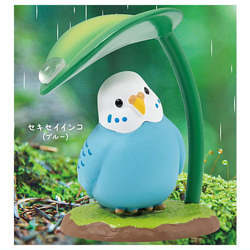 Amayadori Mascot Figure [1.Budgie (Blue)]