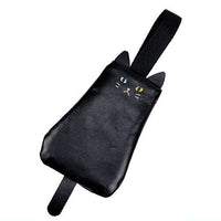 Black Cat Earphone Kinchaku and Odekake Pouch [2.Petit case (pacchiri)]