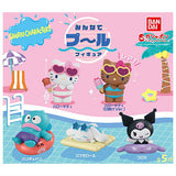 Sanrio Characters Minna de Pool Figure [All 5 type set(Full Complete)]