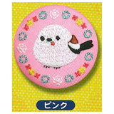 Fuku Fuku Shimaenaga Embroidered Badge [1.Pink]