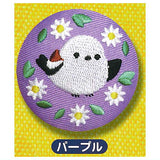 Fuku Fuku Shimaenaga Embroidered Badge [3.Purple]