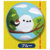 Fuku Fuku Shimaenaga Embroidered Badge [4.Blue]