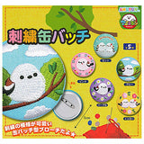 Fuku Fuku Shimaenaga Embroidered Badge [All 5 type set (Full Complete)]