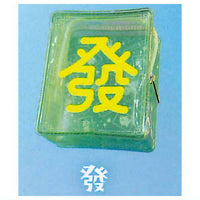 Cute mahjong mahjong tile Clear Pouch [4.Hatsu]