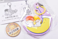 Little Twin Stars Retro Moon Mejirushi Rubber Charm [1.Otsukisamatoohanashi]