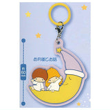 Little Twin Stars Retro Moon Mejirushi Rubber Charm [1.Otsukisamatoohanashi]