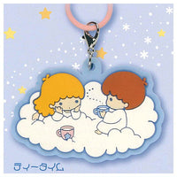 Little Twin Stars Retro Moon Mejirushi Rubber Charm [2.Teatime]