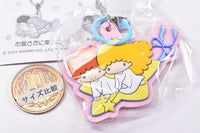 Little Twin Stars Retro Moon Mejirushi Rubber Charm [3.Ohoshisamaninotte]