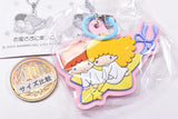 Little Twin Stars Retro Moon Mejirushi Rubber Charm [3.Ohoshisamaninotte]