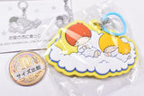 Little Twin Stars Retro Moon Mejirushi Rubber Charm [5.Kumonouedeohirune]