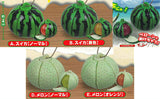 Real peel off! Watermelon & melon mascot [All 5 type set(Full Complete)]