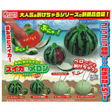 Real peel off! Watermelon & melon mascot [All 5 type set(Full Complete)]