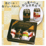 Miniature Ochugen Gift mascot Part.6 [5.Canned beer canned juice set]