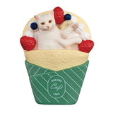 Felissimo Nekobu Sweets Nyanko Cushion Figure [1.Crepe (white)]