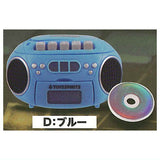 Record playback! retro mini CD player mascot [4.Blue]