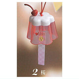 Jun-Kissa Retro Purin Clear wind bell mascot [2.Sakura]
