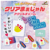 Heisei Pop Series Clear Mahjong Acrylic Charm [All 6 type set (Full Complete)]