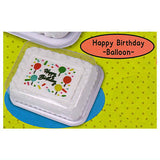 Miniature half sheet cake [1.Happy Birthday (Balloon)]