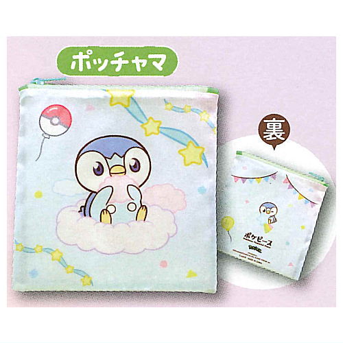 Pokepiece Square Pouch [3.Piplup]