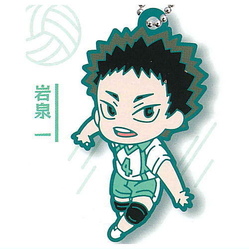 Deformed Rubber! Haikyu!! Aoba Johsai High School Keychain [2.Hajime Iwaizumi]