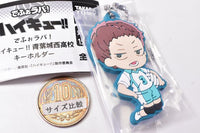 Deformed Rubber! Haikyu!! Aoba Johsai High School Keychain [4.Takahiro Hanamaki]