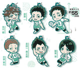 Deformed Rubber! Haikyu!! Aoba Johsai High School Keychain [All 6 type set(Full Complete)]