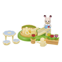 Sylvanian Families Mori no Nakayoshi Youchien Part.2 [4.Osotoasobi set & Chocolate Rabbit Baby (Creme)]