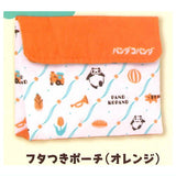 Panda Kopanda Pouch Collection [3.Pouch with lid (Orange)]