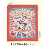 Panda Kopanda Pouch Collection [4.Square pouch (Red)]