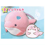 Miiruka Yuruiruka Petit Plush Ball Chain [2.Pink dolphin]