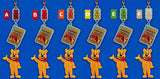 HARIBO Gold Bear Mascot Figure & Acrylic Charm [All 6 type set (Full Complete)]