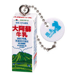 National Association of Agricultural cooprative Dairy Milk Pack Miniature Charm [4.Oaso milk 1000ml (Kumamotokenrakunokyodokumiai rengokai)]