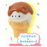 Ice Cream Cat Mascot Figure [3.Vanilla Ice Cream x Caramel Sauce]
