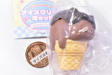 Ice Cream Cat Mascot Figure [5.Chocolate Ice Cream & Chocolate Sauce]