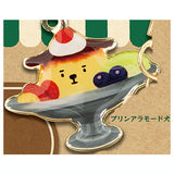Retro Cafe Dog Metal Key Chain [1.Pudding a la mode Dog]