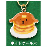 Retro Cafe Dog Metal Key Chain [6.Pancake Dogs]