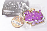 Happy whale shark Kirakira Metal Charm Jewel Color [1.Amethyst: true love]