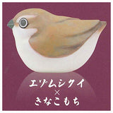 Wagashi bird Mascot Figure [2.Sakhalin leaf-warbler x Kinako Mochi]