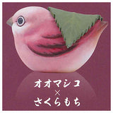 Wagashi bird Mascot Figure [4.Rosefinch x Sakura Mochi]