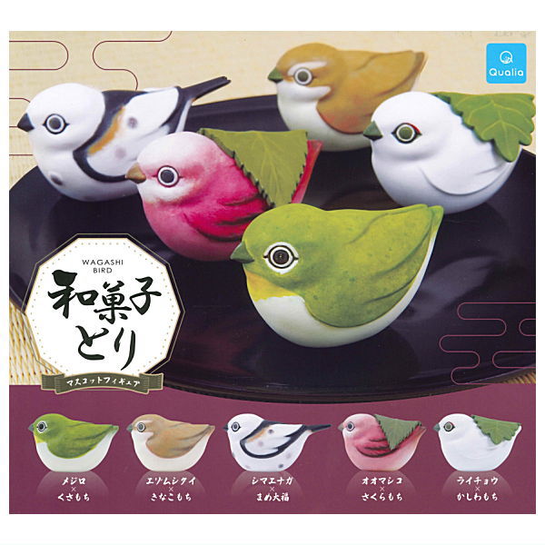 Wagashi bird Mascot Figure [All 5 type set(Full Complete)]