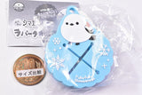 Fuku Fuku Shimaenaga Rubber Towel Holder [1.Snow]