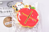 Fuku Fuku Shimaenaga Rubber Towel Holder [3.Apple]