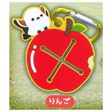 Fuku Fuku Shimaenaga Rubber Towel Holder [3.Apple]