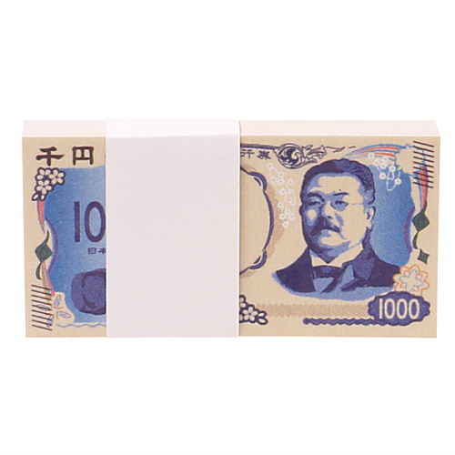 Osatsu no fusen Part.2 [5.1,000 yen bill (60 sticky notes with band)]