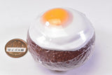 TAMA-KYU Hamburger Tsukeawase Brooch [3.Fried egg hamburger & french fries]